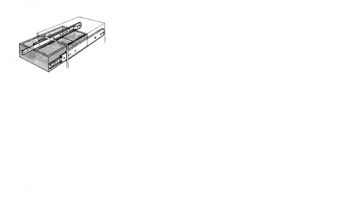 21" 5 lb Cap Full Extension Undermount Slide PRO 500  ** CALL STORE FOR AVAILABILITY AND TO PLACE ORDER **
